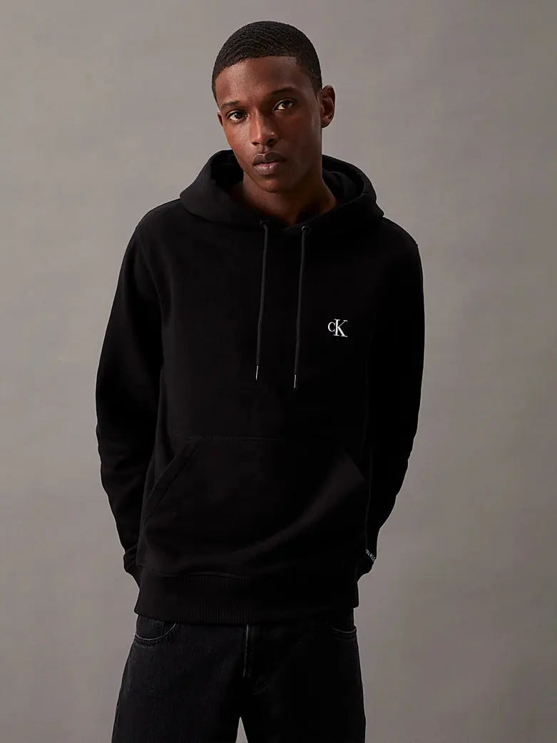 Sweat à capuche en polaire de mélange de coton Calvin Klein