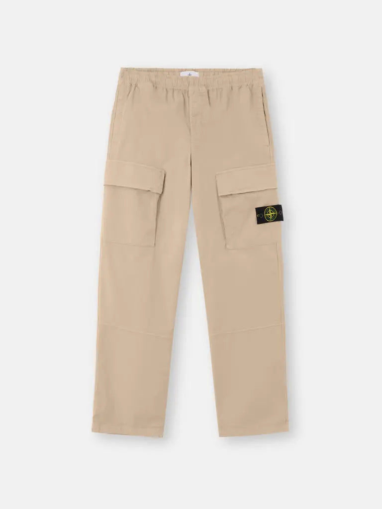 Pantalon cargo coupe ample à taille élastiquée - CALVERO
