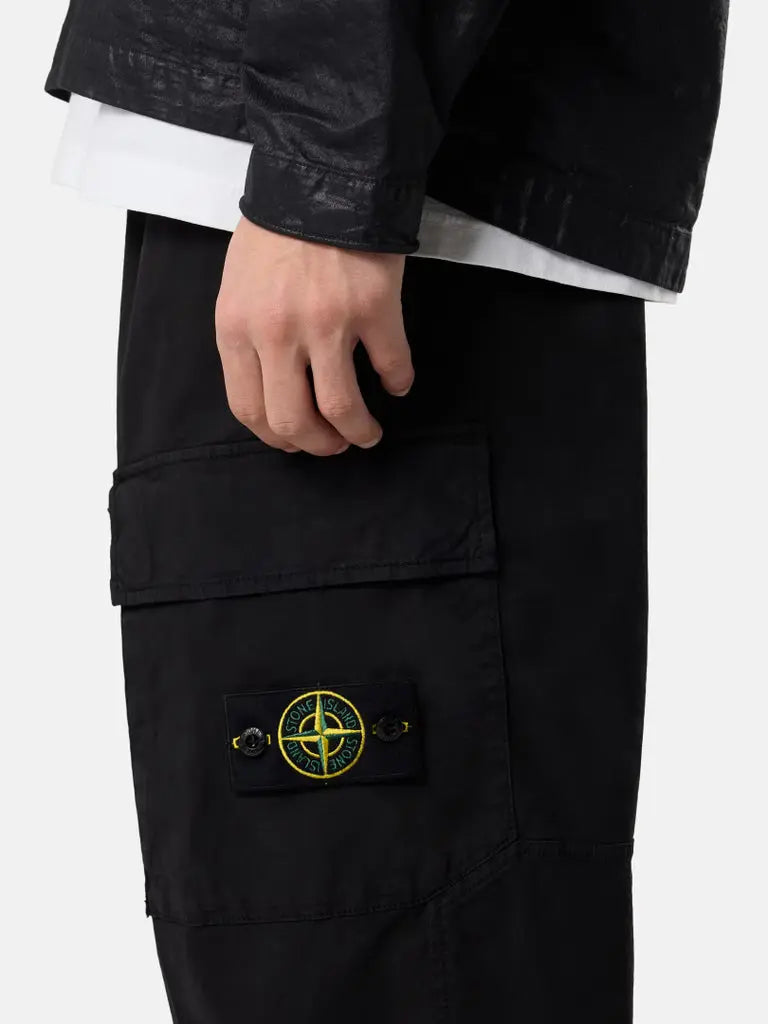 Pantalon cargo coupe ample à taille élastiquée - CALVERO