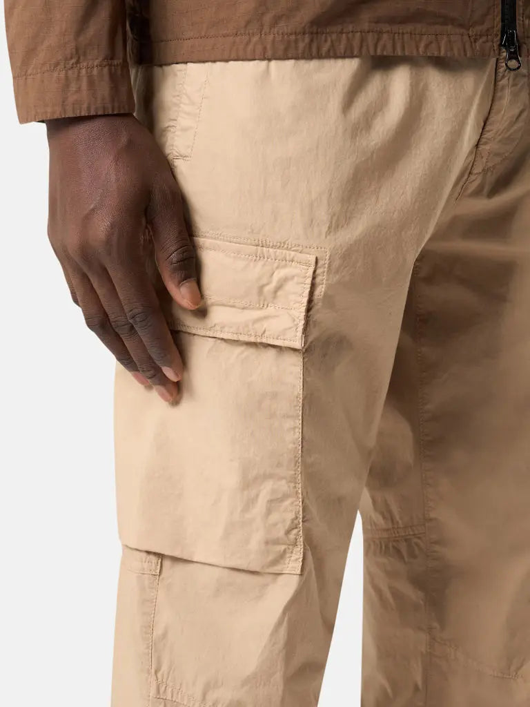 Pantalon cargo coupe fuselée regular à taille élastiquée - CALVERO