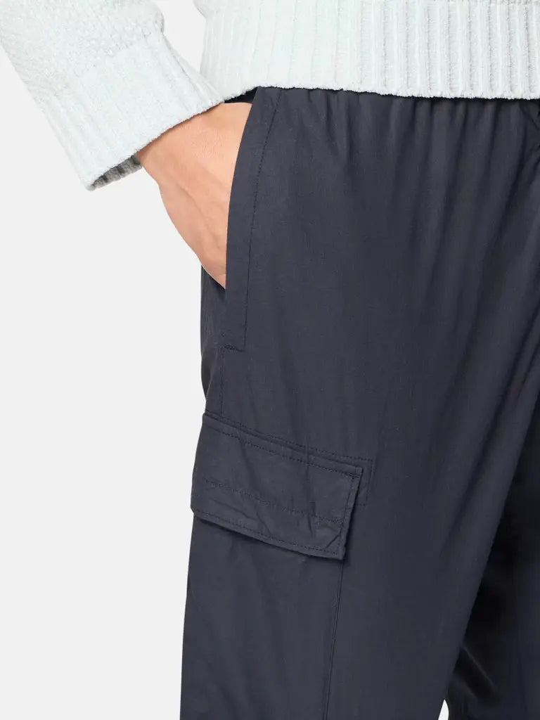 Pantalon cargo coupe fuselée regular à taille élastiquée - CALVERO