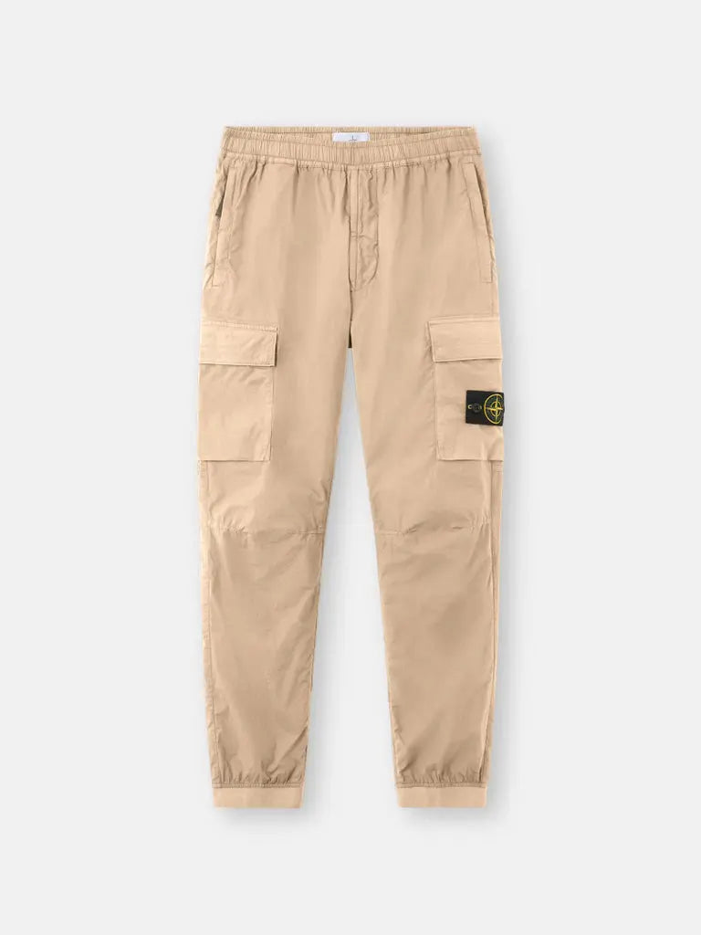 Pantalon cargo coupe fuselée regular à taille élastiquée - CALVERO