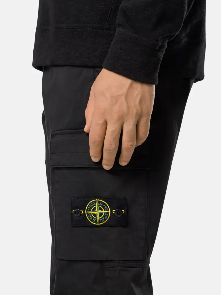 Pantalon cargo coupe fuselée regular à taille élastiquée - CALVERO