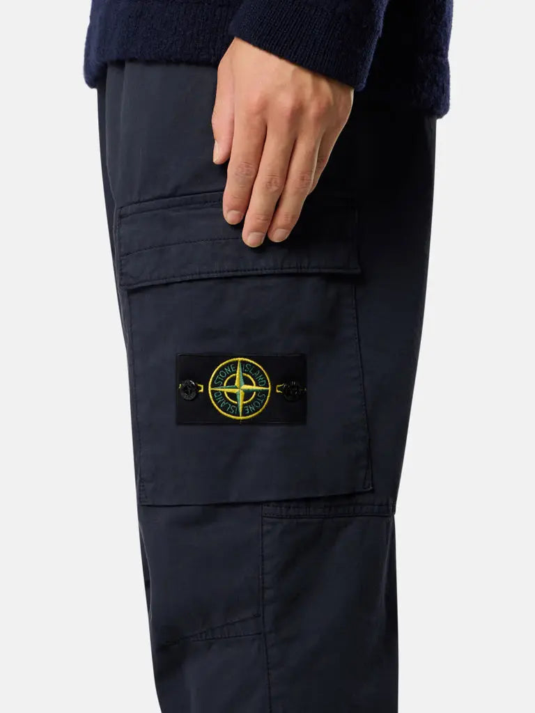 Pantalon cargo coupe fuselée regular à taille élastiquée - CALVERO