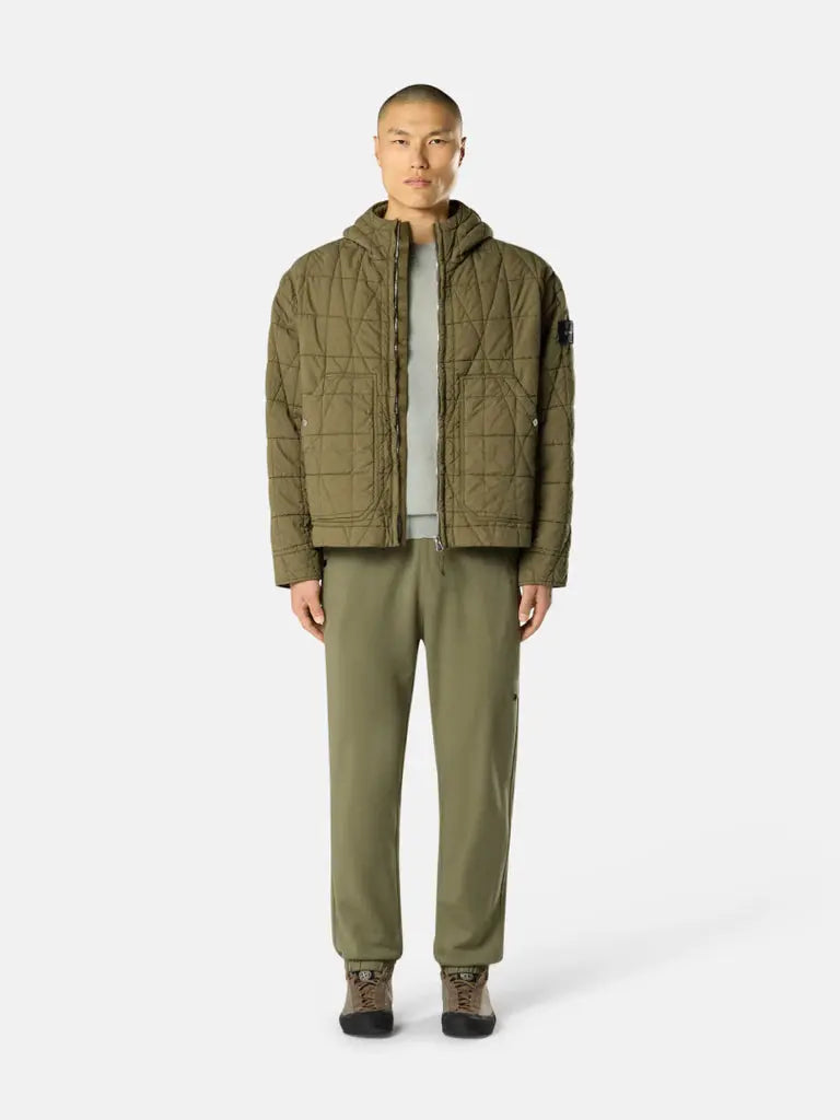 Veste matelassée enduite de résine et déperlante à capuche - CALVERO