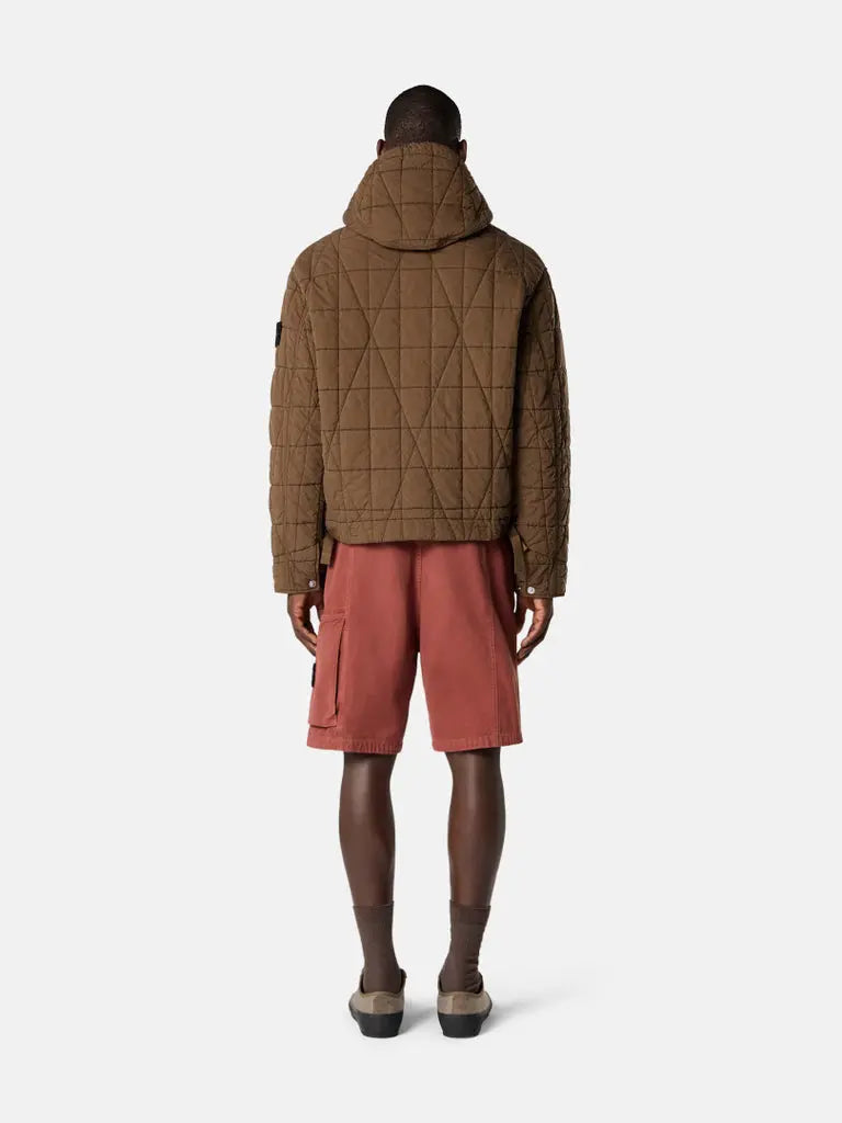 Veste matelassée enduite de résine et déperlante à capuche - CALVERO