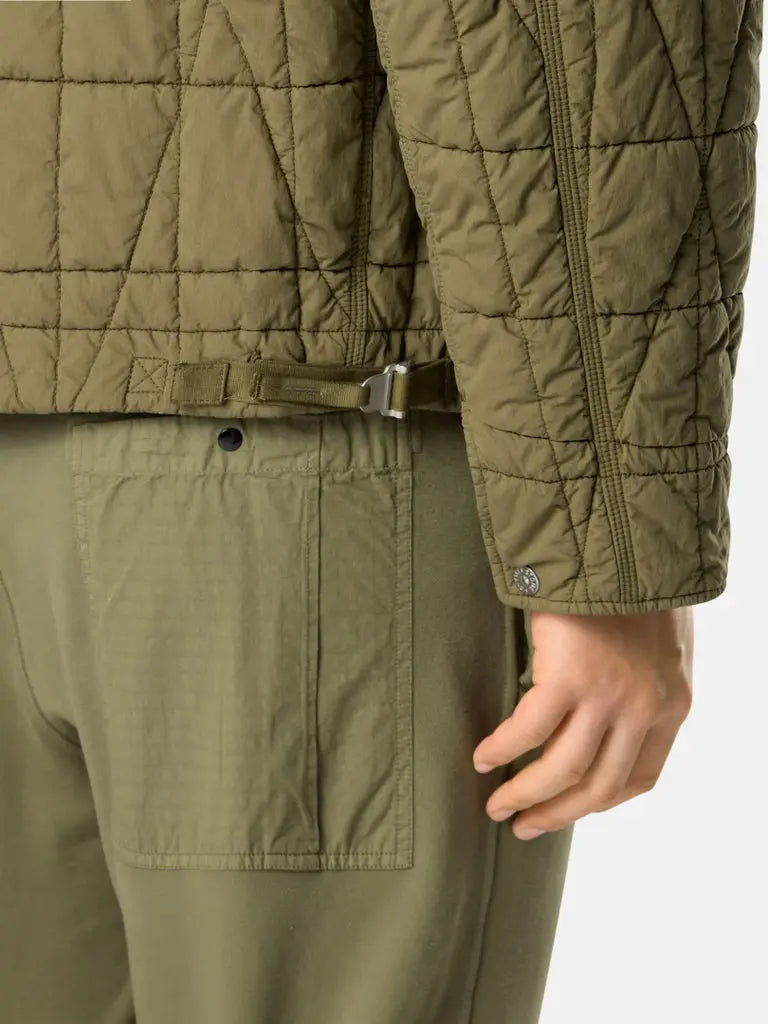 Veste matelassée enduite de résine et déperlante à capuche - CALVERO