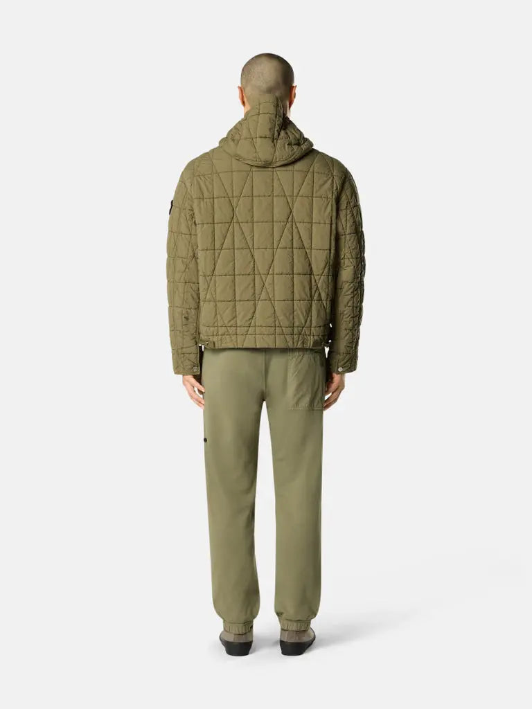 Veste matelassée enduite de résine et déperlante à capuche - CALVERO