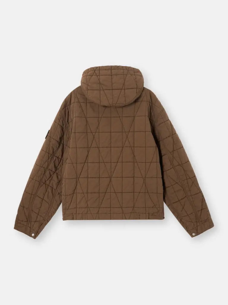 Veste matelassée enduite de résine et déperlante à capuche - CALVERO