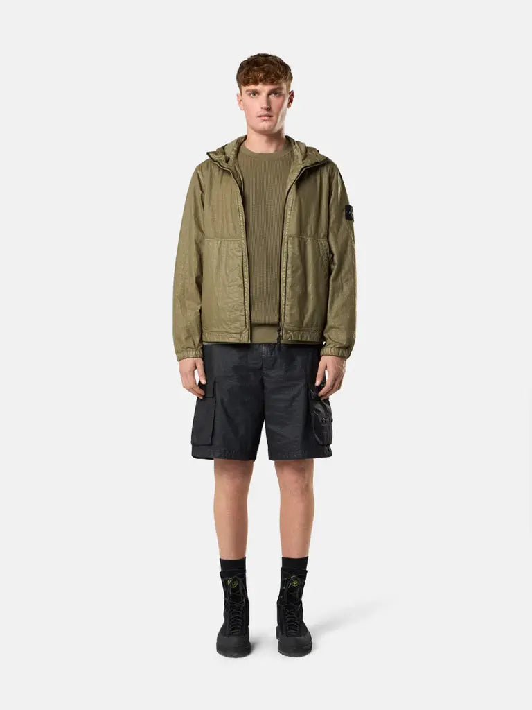 Veste à capuche et à col montant zippé - CALVERO