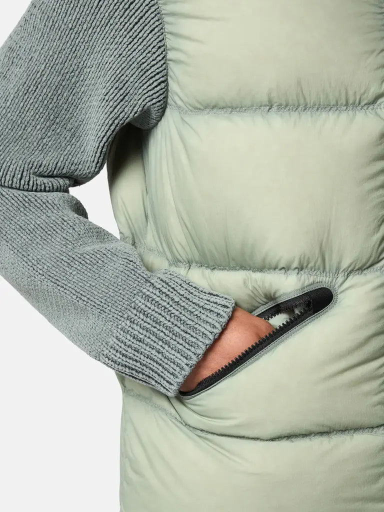 Doudoune légère à manches en maille - CALVERO