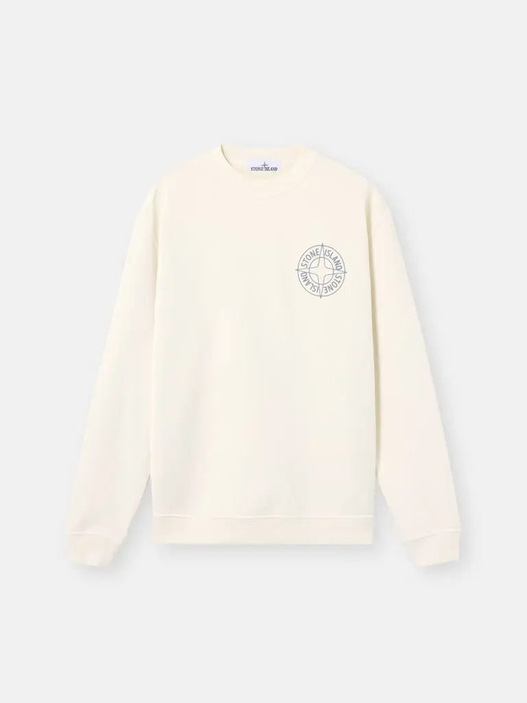 Sweat-shirt ras-du-cou coupe oversize avec imprimé « Outline Compass » - CALVERO
