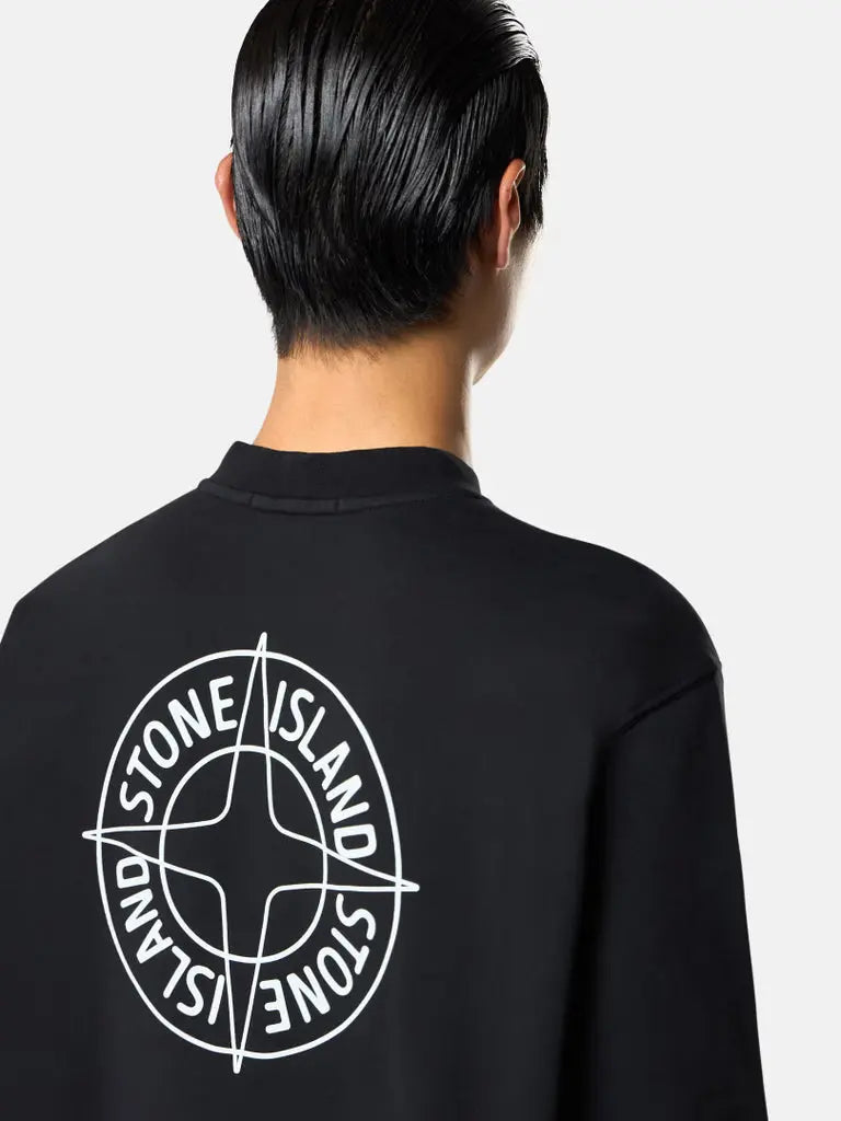 Sweat-shirt ras-du-cou coupe oversize avec imprimé « Outline Compass » - CALVERO