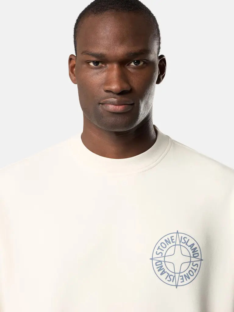 Sweat-shirt ras-du-cou coupe oversize avec imprimé « Outline Compass » - CALVERO