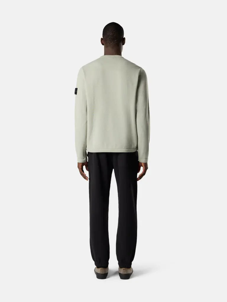 Sweat-shirt ras-du-cou coupe regular à finitions élastiquées - CALVERO