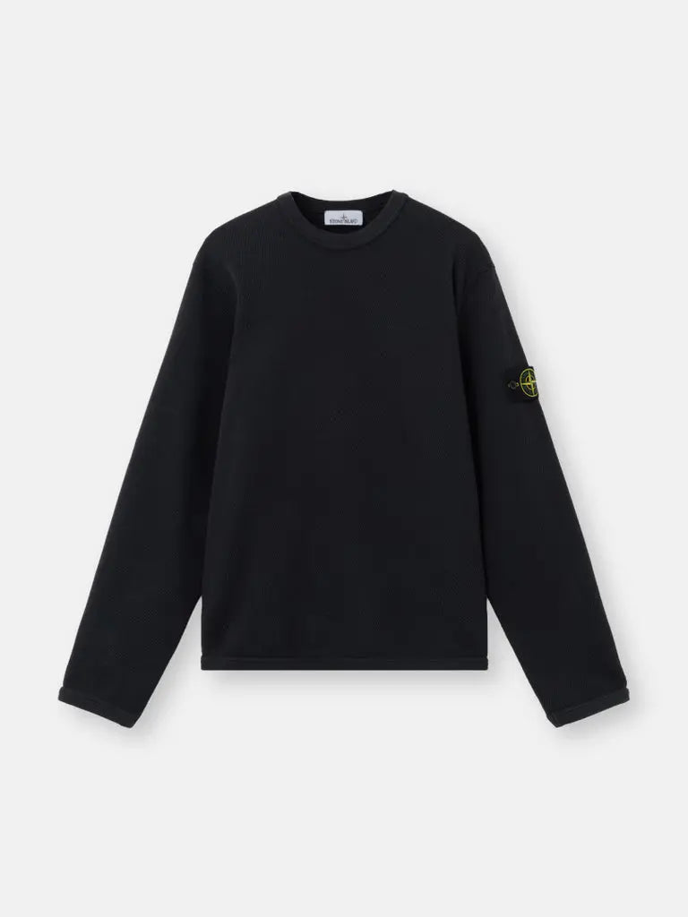 Sweat-shirt ras-du-cou coupe regular à finitions élastiquées - CALVERO