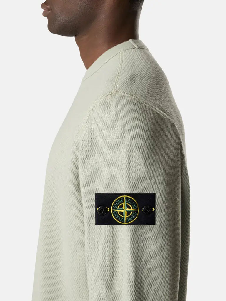 Sweat-shirt ras-du-cou coupe regular à finitions élastiquées - CALVERO