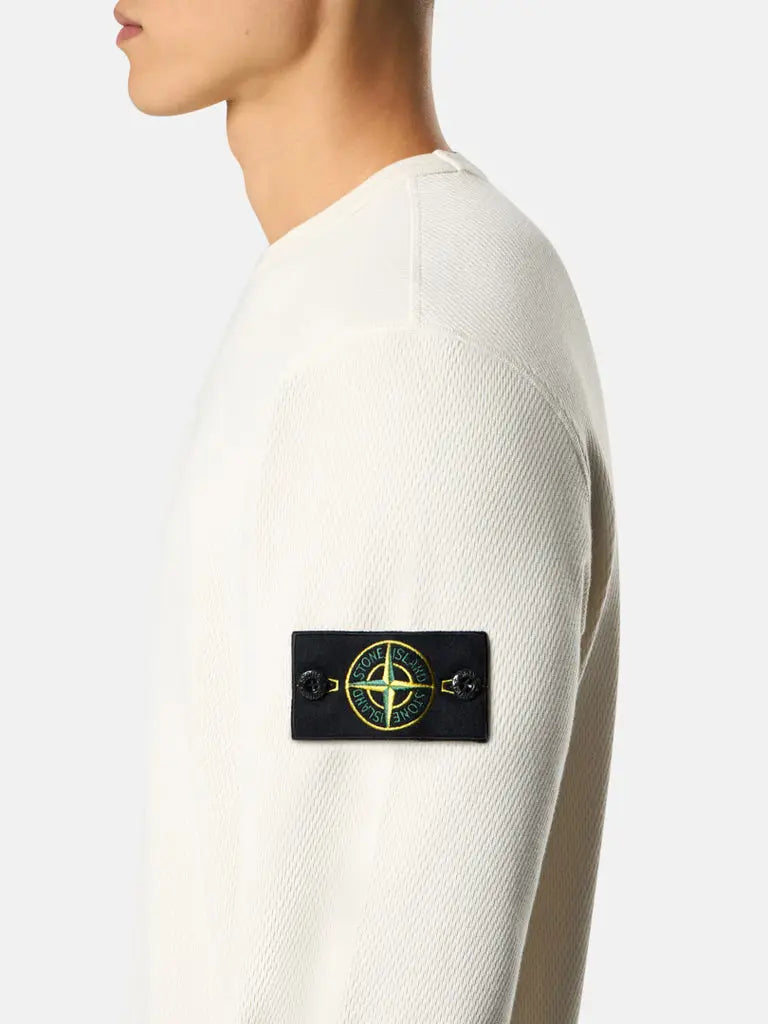 Sweat-shirt ras-du-cou coupe regular à finitions élastiquées - CALVERO