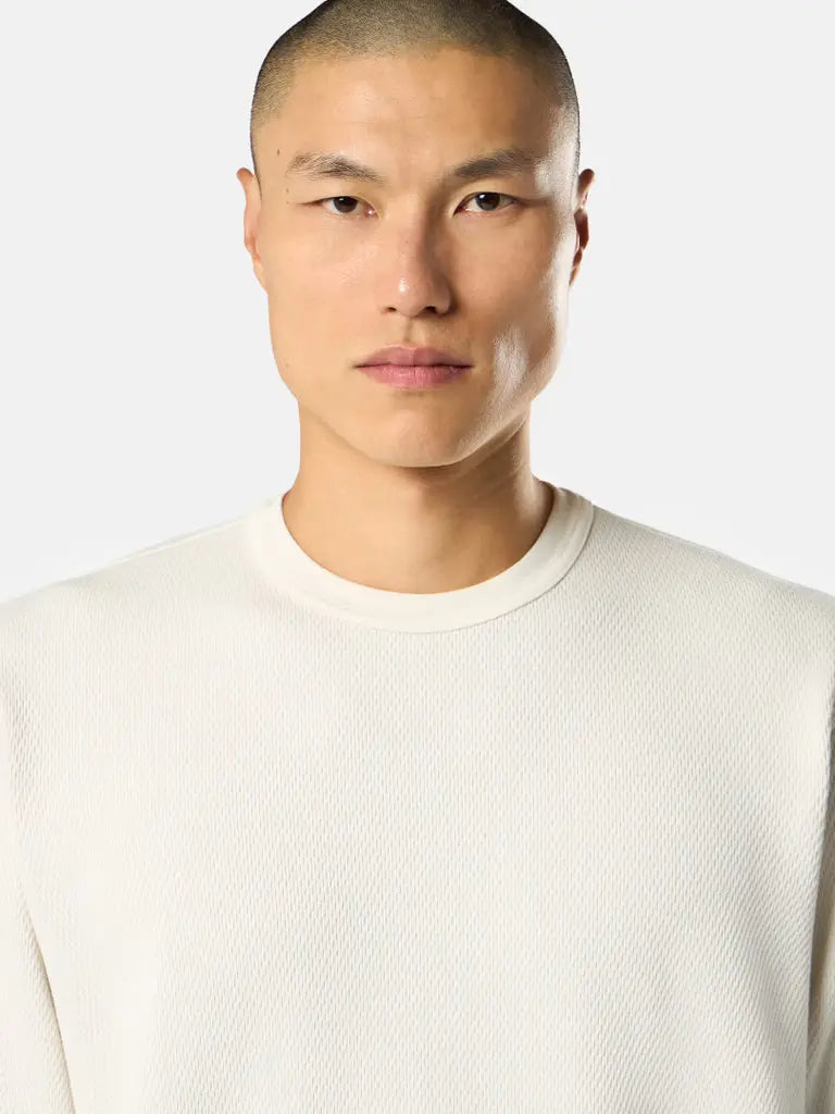 Sweat-shirt ras-du-cou coupe regular à finitions élastiquées - CALVERO