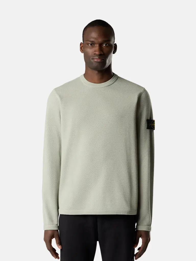 Sweat-shirt ras-du-cou coupe regular à finitions élastiquées - CALVERO