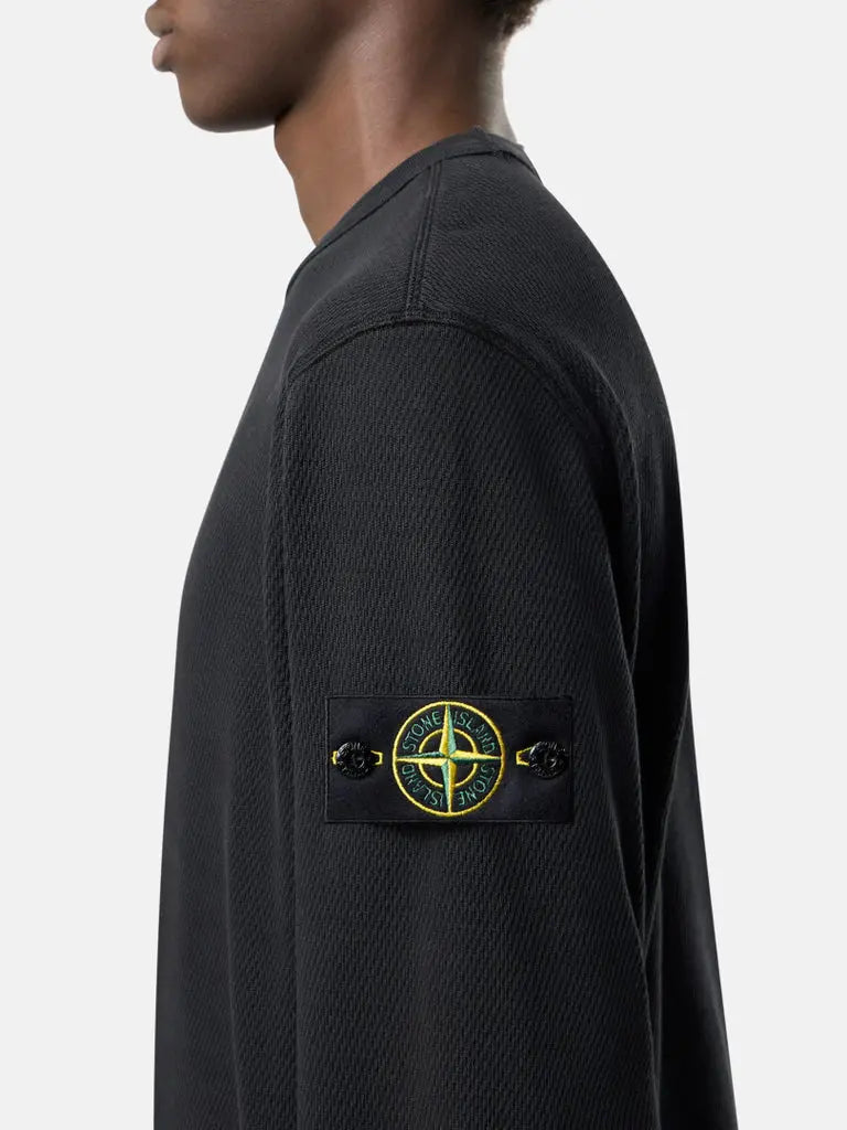Sweat-shirt ras-du-cou coupe regular à finitions élastiquées - CALVERO