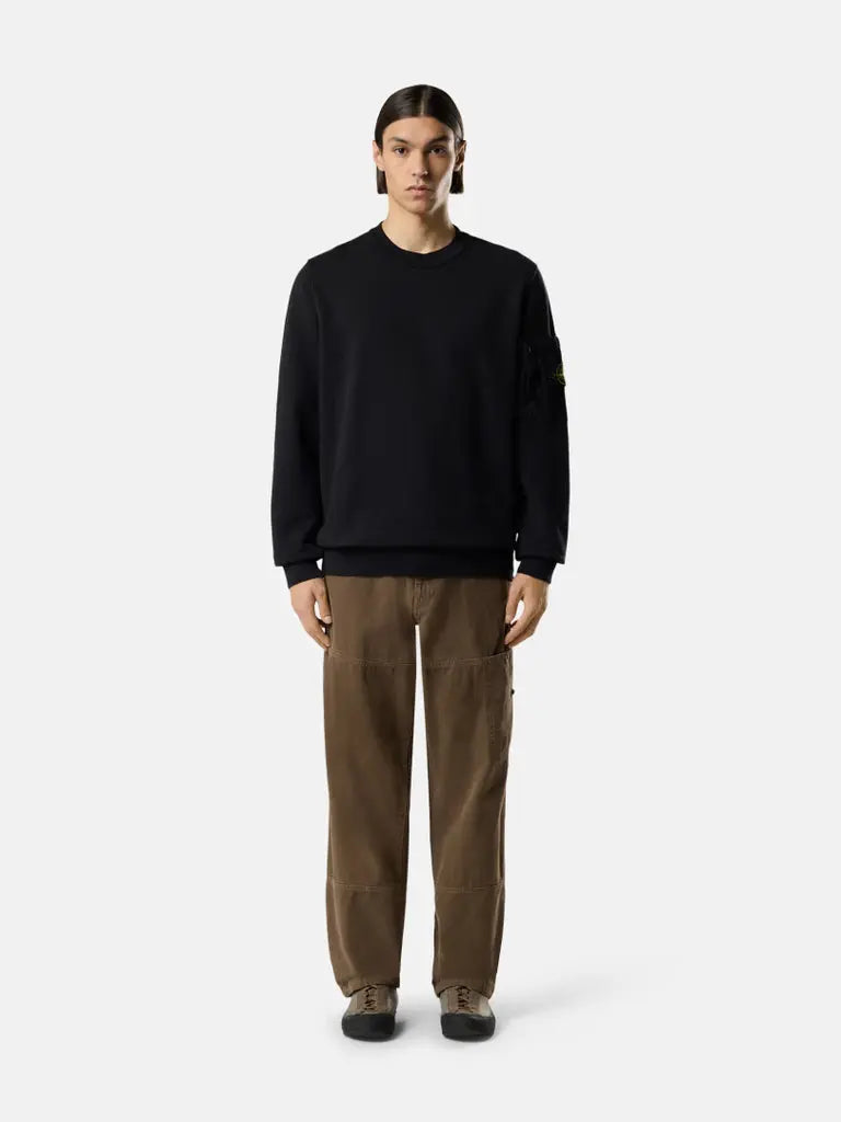 Sweat-shirt ras-du-cou coupe regular avec poche de la saison - CALVERO