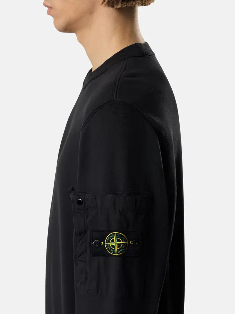 Sweat-shirt ras-du-cou coupe regular avec poche de la saison - CALVERO