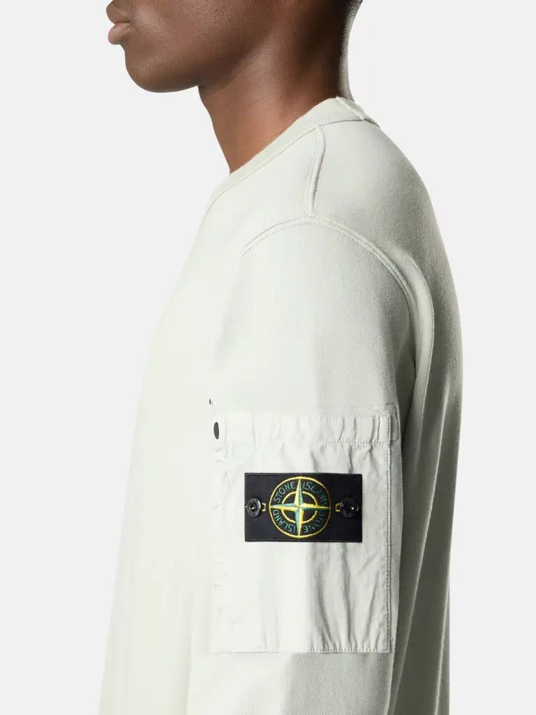 Sweat-shirt ras-du-cou coupe regular avec poche de la saison - CALVERO
