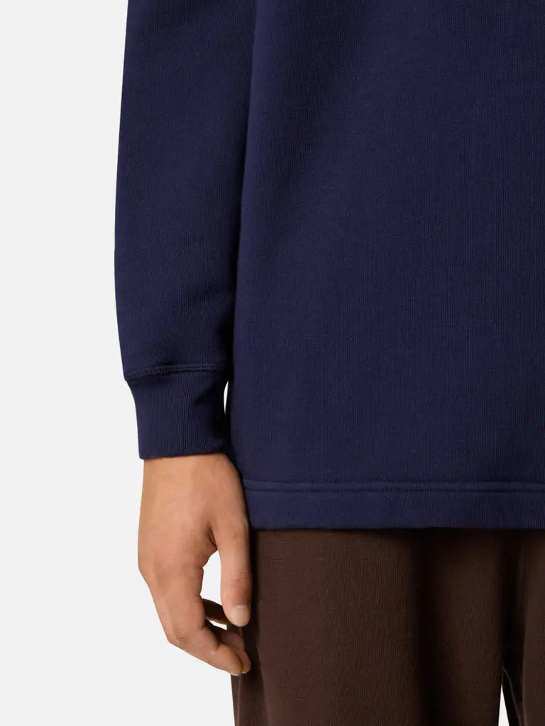 Sweat-shirt coupe oversize à glissière courte avec broderie - CALVERO
