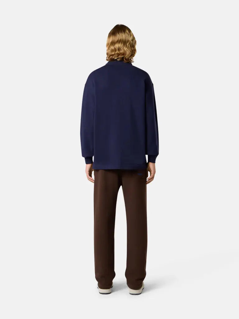 Sweat-shirt coupe oversize à glissière courte avec broderie - CALVERO