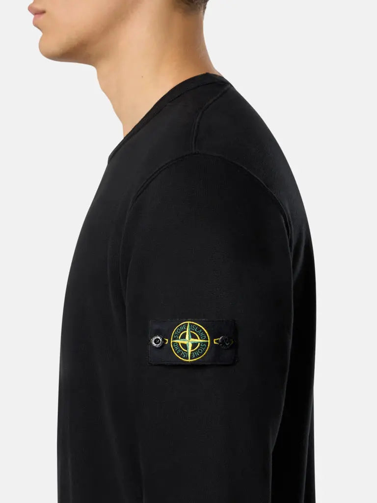 Sweat-shirt ras-du-cou coupe regular avec insertions côtelées - CALVERO