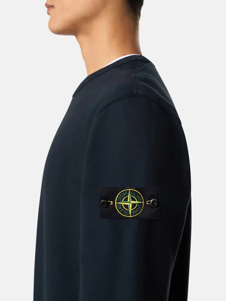 Sweat-shirt ras-du-cou coupe regular avec insertions côtelées - CALVERO