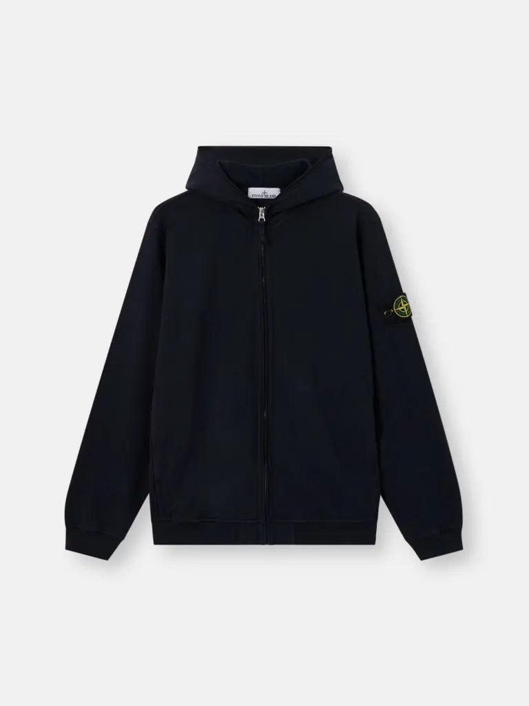 Sweat-shirt zippé à capuche coupe regular à poches - CALVERO