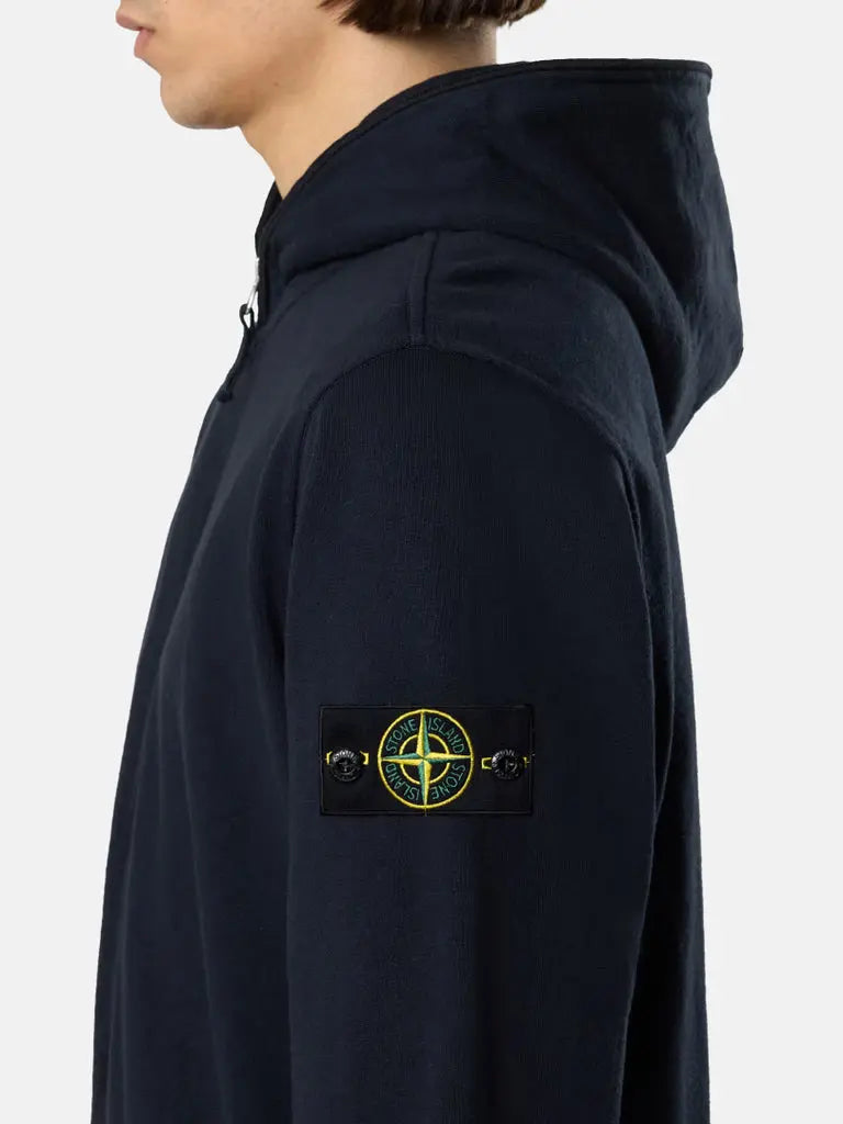 Sweat-shirt zippé à capuche coupe regular à poches - CALVERO