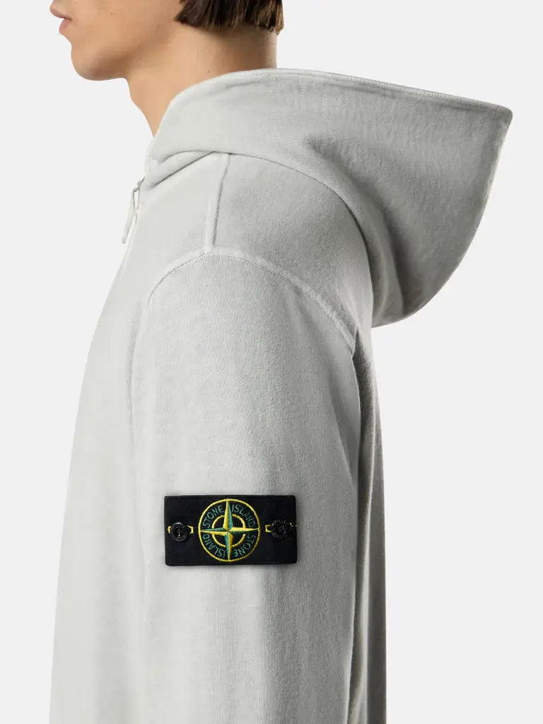 Sweat-shirt zippé à capuche coupe regular à poches - CALVERO