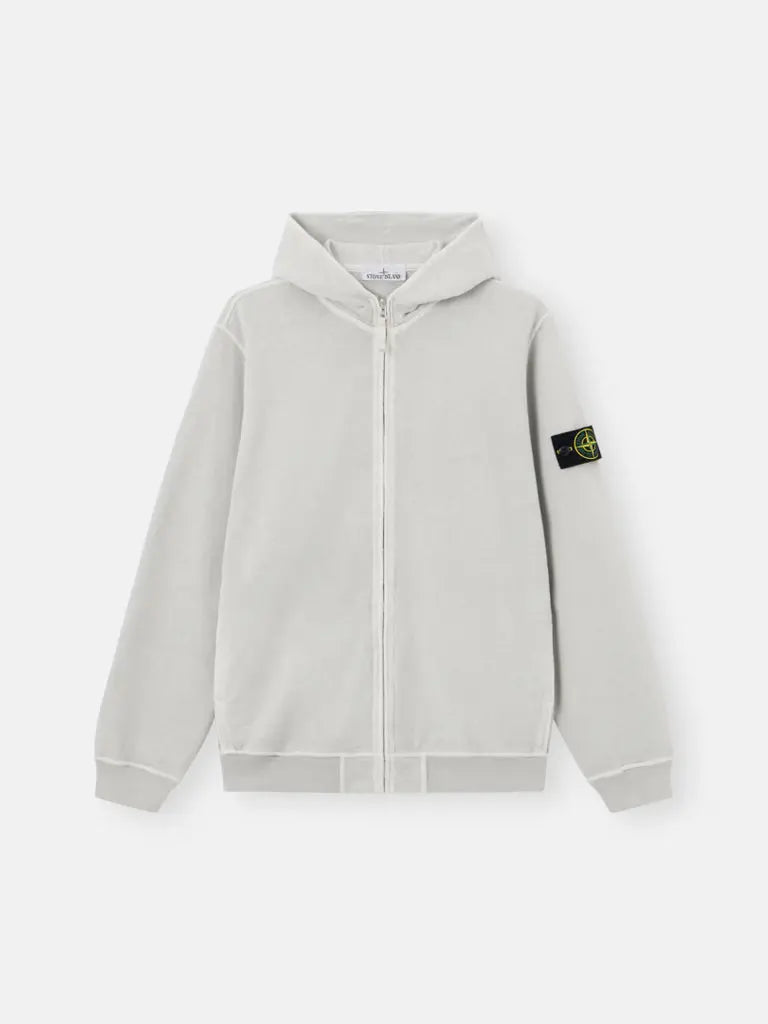 Sweat-shirt zippé à capuche coupe regular à poches - CALVERO