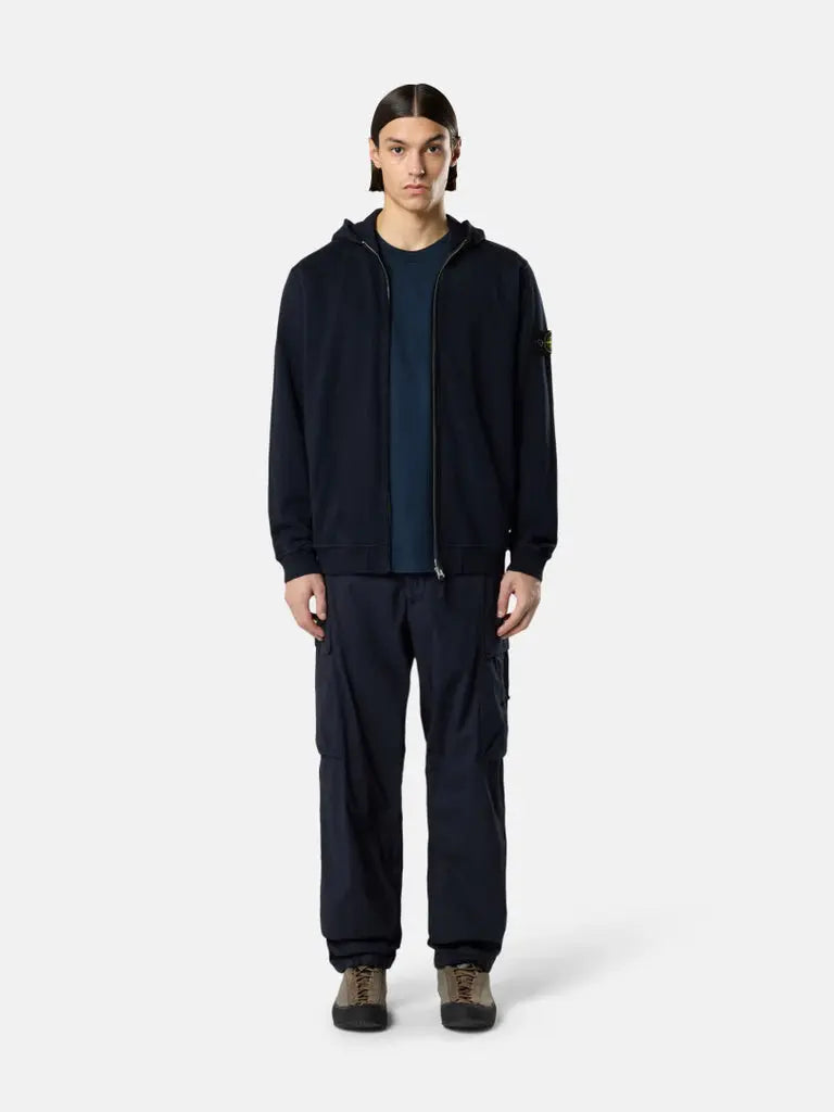 Sweat-shirt zippé à capuche coupe regular à poches - CALVERO