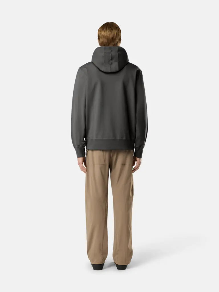 Sweat-shirt à capuche et à glissière courte, coupe regular, avec poche - CALVERO