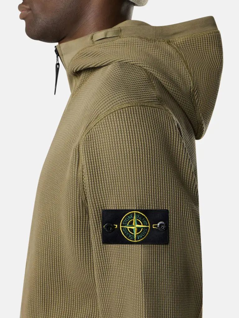 Sweat-shirt zippé à capuche coupe regular à poches - CALVERO