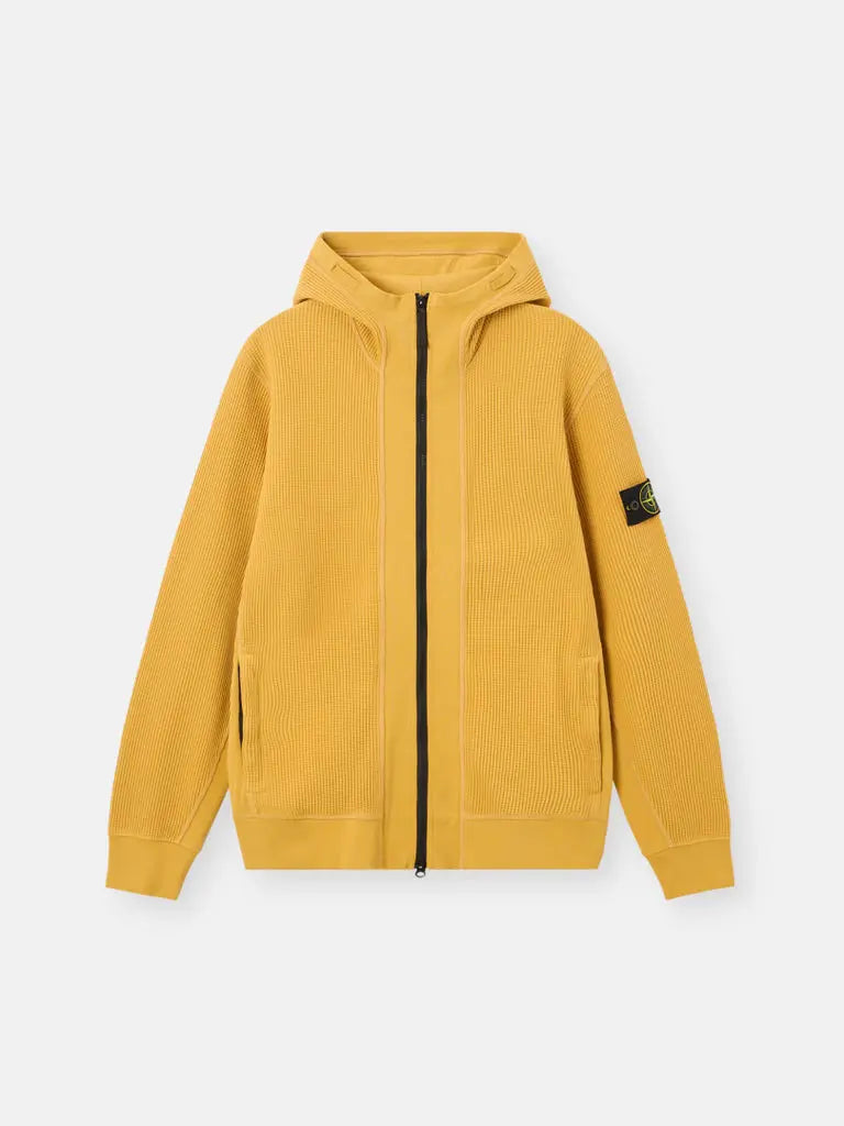 Sweat-shirt zippé à capuche coupe regular à poches - CALVERO