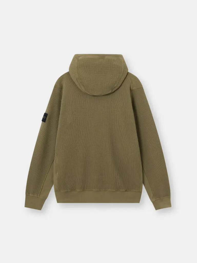 Sweat-shirt zippé à capuche coupe regular à poches - CALVERO