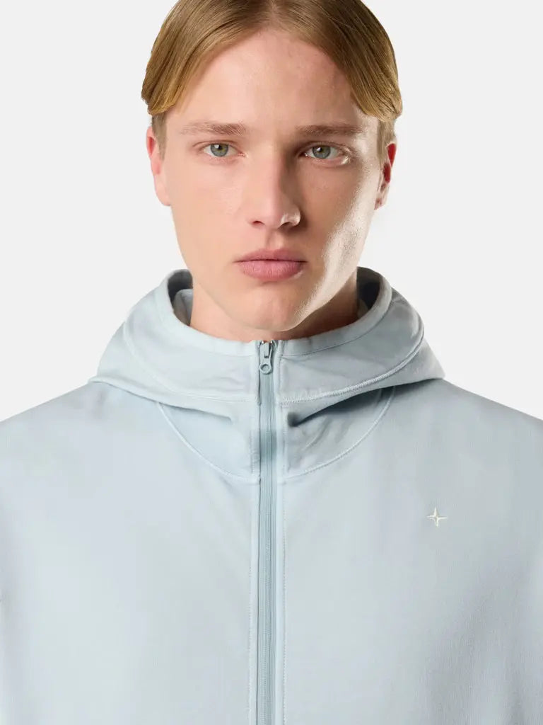 Sweat-shirt zippé à capuche coupe regular à manches raglan - CALVERO