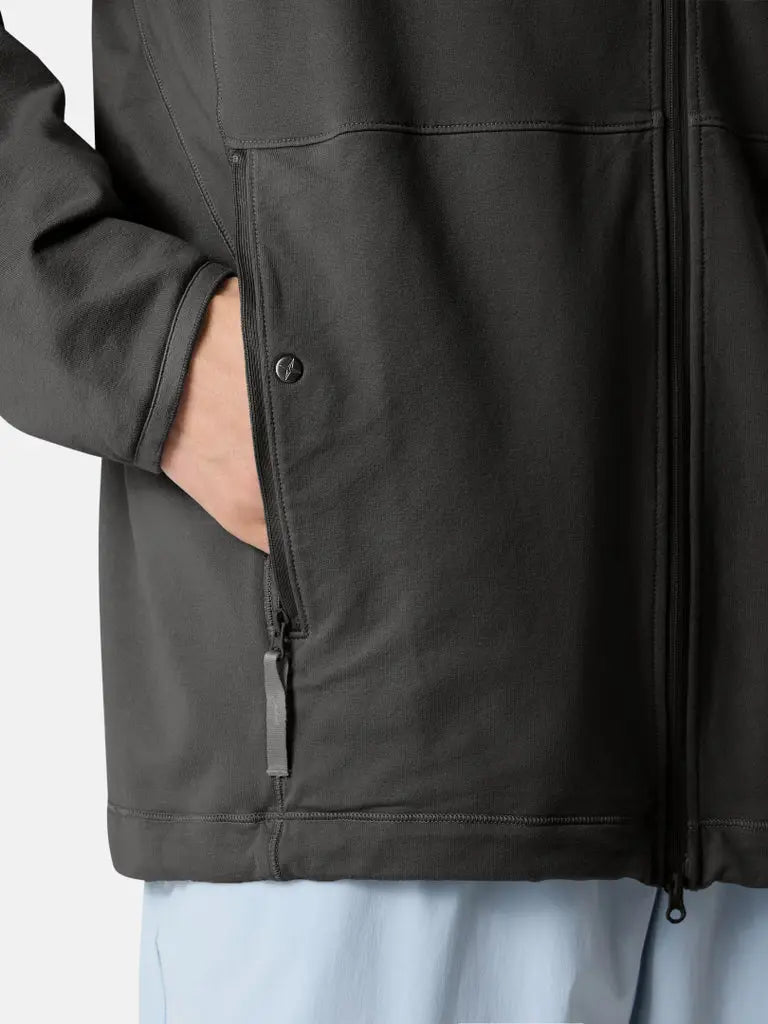 Sweat-shirt zippé à capuche coupe regular à manches raglan - CALVERO