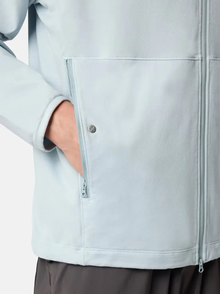 Sweat-shirt zippé à capuche coupe regular à manches raglan - CALVERO