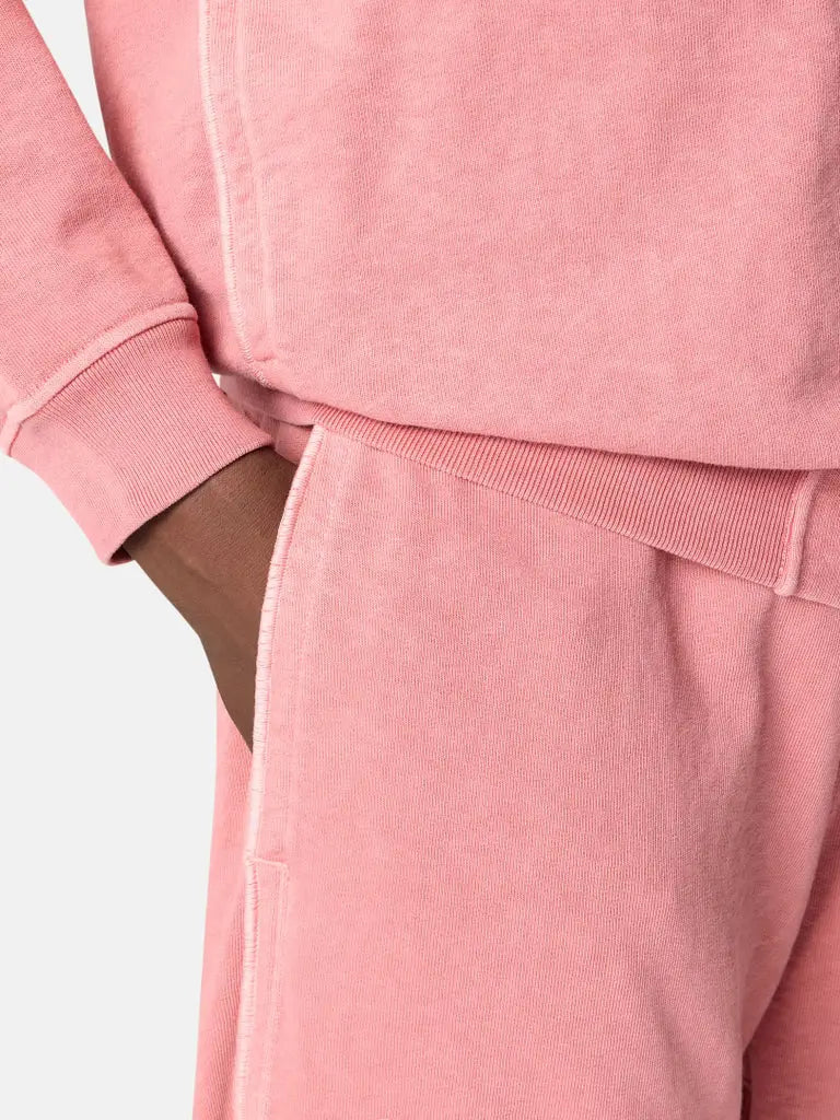 Short de jogging en molleton de coton flammé à effet irrégulier - CALVERO