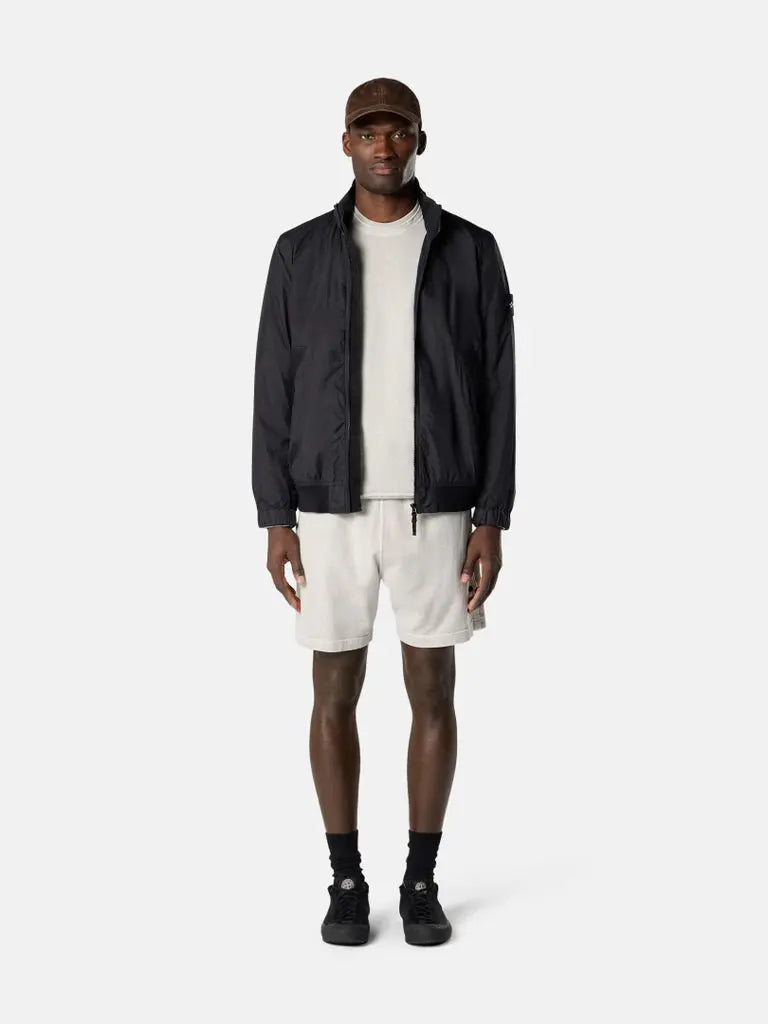 Short de jogging en molleton de coton flammé à effet irrégulier - CALVERO