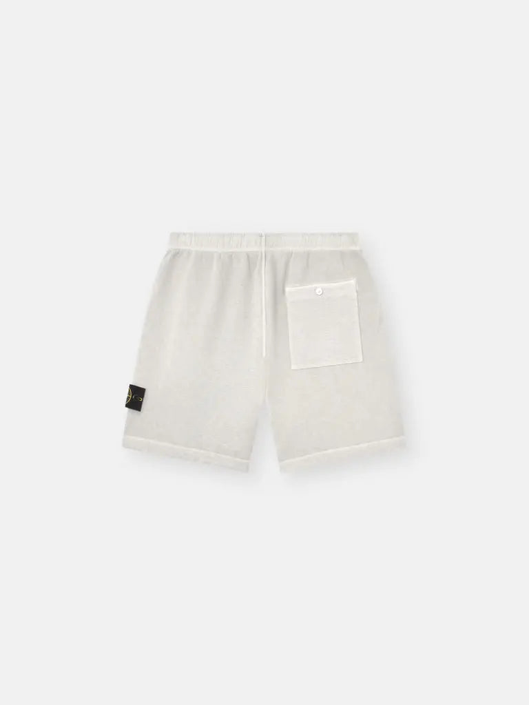 Short de jogging en molleton de coton flammé à effet irrégulier - CALVERO