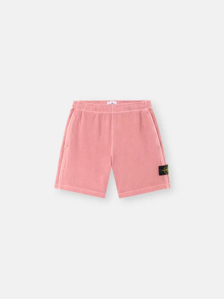 Short de jogging en molleton de coton flammé à effet irrégulier - CALVERO