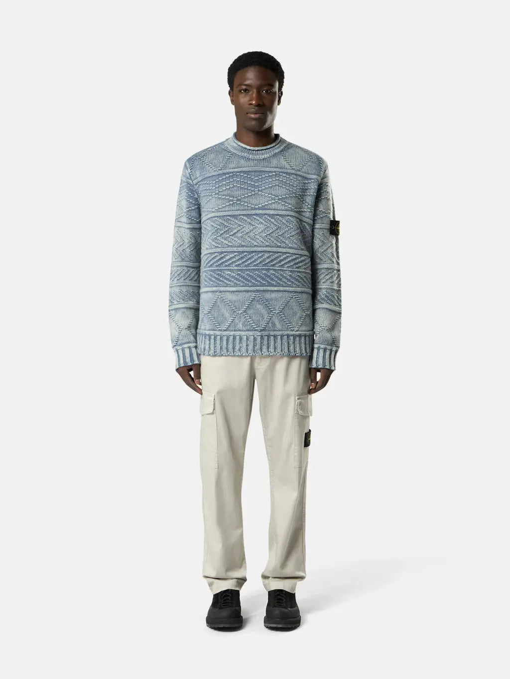Pull Stone Island à col fluide - CALVERO