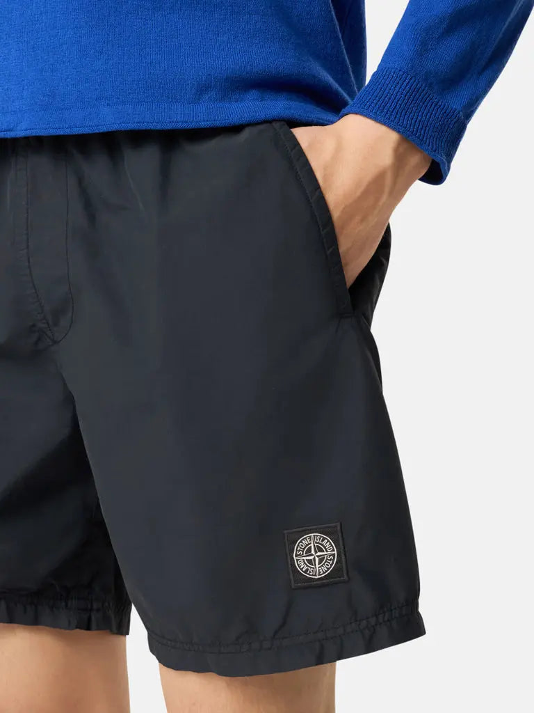Short de bain mi-long, coupe regular, à poches - CALVERO